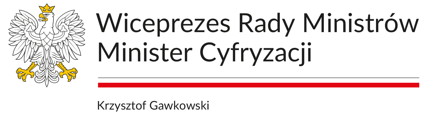 Logo: Ministerstwo.Cyfr