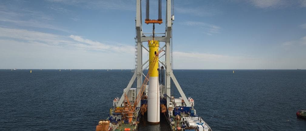 Na morskiej farmie wiatrowej Baltica 2 zainstalowano już wszystkie 111 fundamentów